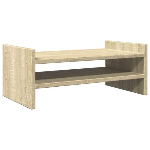 Skærmstander 50x27x20 cm konstrueret træ sonoma-eg