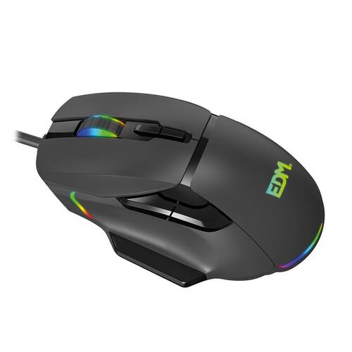 LED gaming-mus EDM 07753 for players Sort 7200 dpi