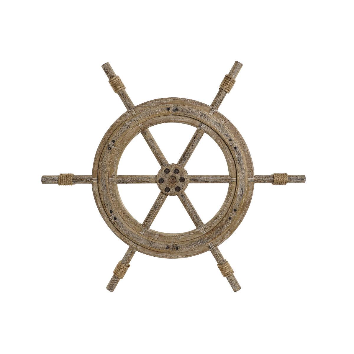 Vægdekoration - natur ror, ældet look, 75 × 4 × 66 cm