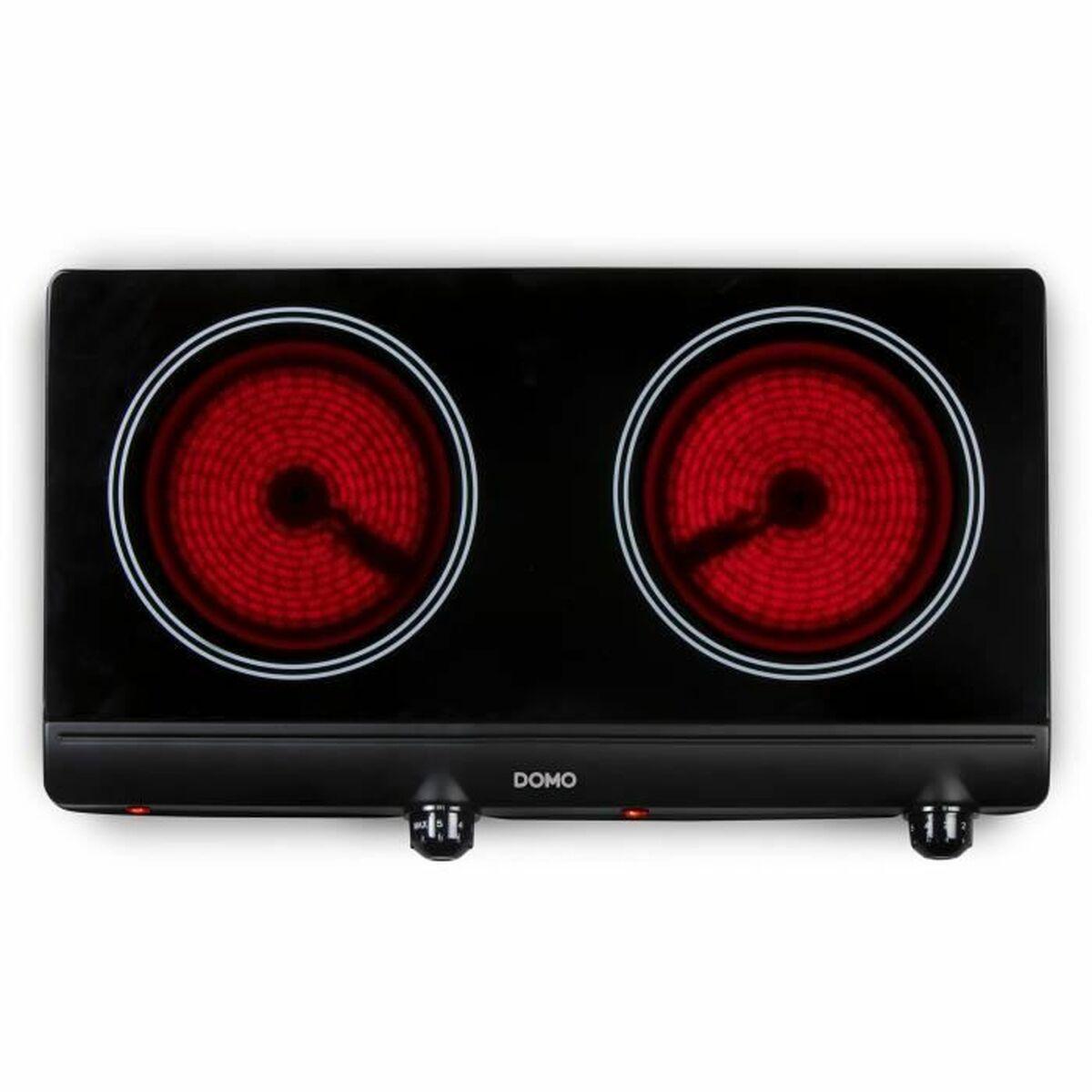 Kogeplade i glaskeramik DOMO DO339KP - 2 zoner, 2.500 W