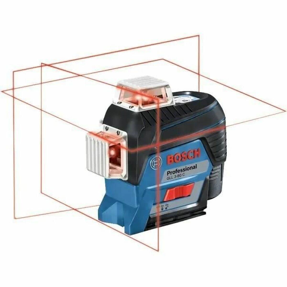 BOSCH laservaterpas 30 m - rød laser, IP54, 12 V billede