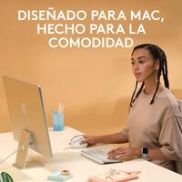 Mus Logitech Lift for MacmacOS/iPadOS/MacBook Pro/Macbook Bluetooth Hvid Ergonomisk