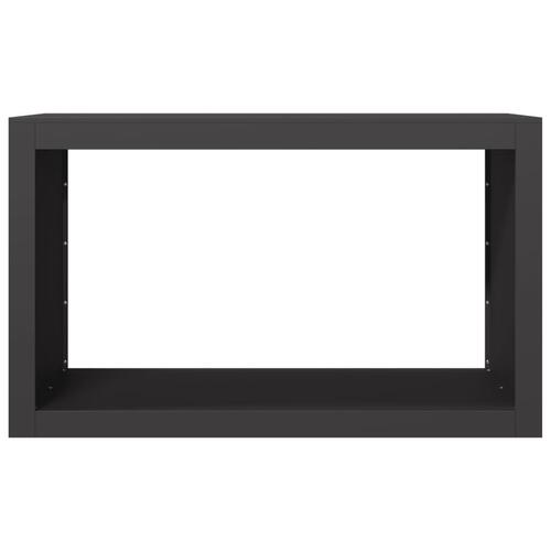 Brændestativ 100x40x60 cm stål sort