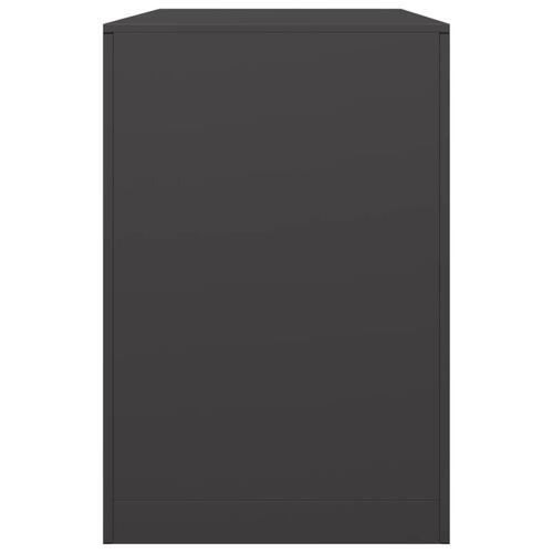 Brændestativ 100x40x60 cm stål sort