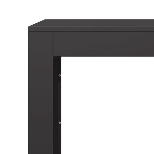 Brændestativ 100x40x60 cm stål sort