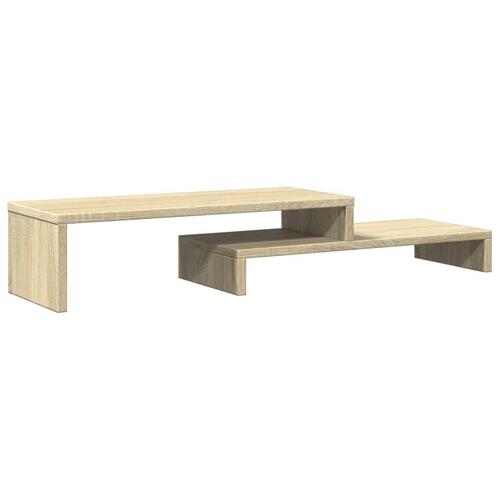 Skærmholder 54x22x15 cm konstrueret træ sonoma-eg