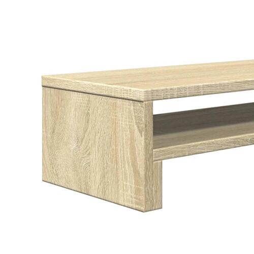 Skærmholder 54x22x15 cm konstrueret træ sonoma-eg