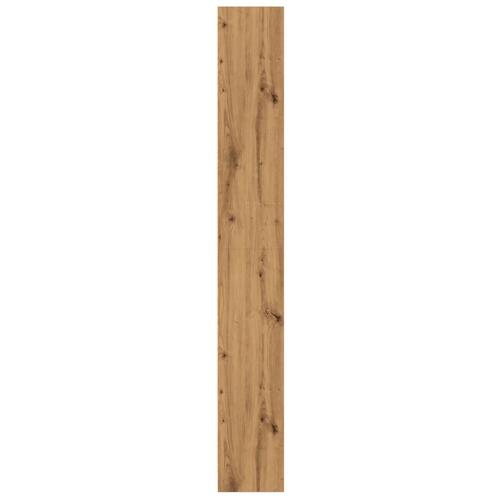 Bogreol 60x24x176 cm konstrueret træ egetræsfarve