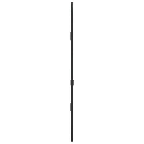 Vægspejl 40x15 cm oval sort
