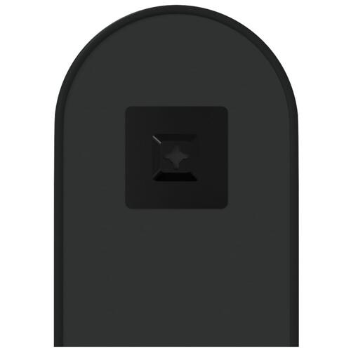 Vægspejl 40x15 cm oval sort