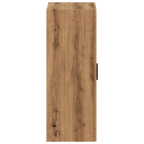 Vægskab 69,5x34x90 cm konstrueret træ egetræsfarve