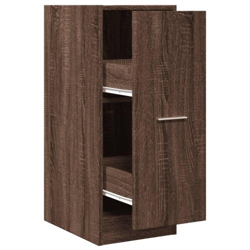 Apotekerskab 30×41×77,5 cm - konstrueret træ, brun egetræsfarve