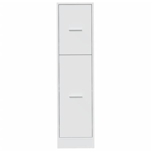 Apotekerskab 30x41x118 cm konstrueret træ hvid