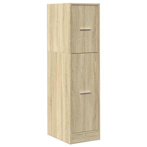 Udtræksskab 30x41x118 cm konstrueret træ sonoma-eg
