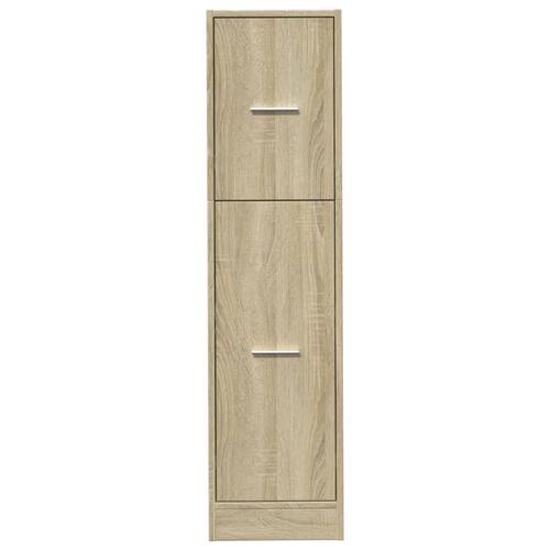 Udtræksskab 30x41x118 cm konstrueret træ sonoma-eg