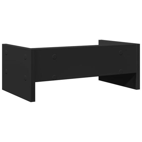 Skærmholder 42x24x16 cm konstrueret træ sort