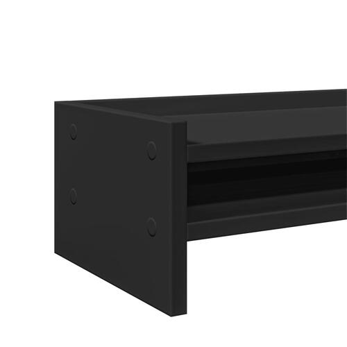 Skærmholder 42x24x16 cm konstrueret træ sort