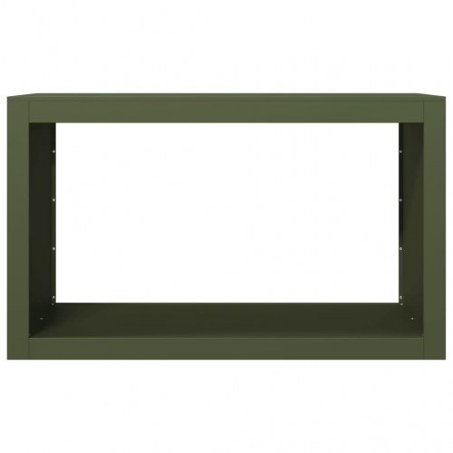 Brændestativ 100 × 40 × 60 cm - stål, grøn