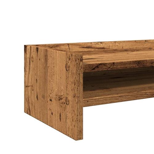 Skærmholder 42x24x16 cm konstrueret træ gammelt trælook