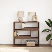 Bogreol/rumdeler 100x33x94,5 cm brun egetræsfarve