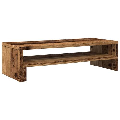 Skærmholder 54x22x15 cm konstrueret træ gammelt træ