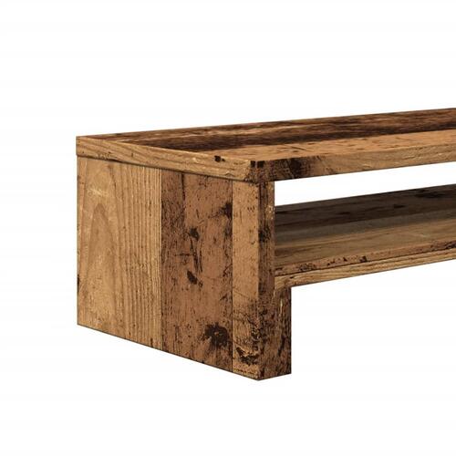 Skærmholder 54x22x15 cm konstrueret træ gammelt træ