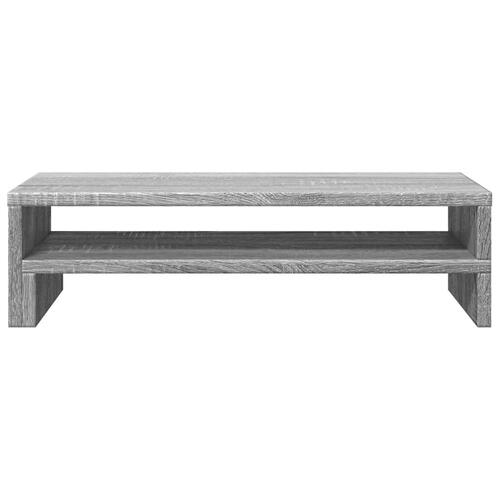 Skærmstander 54x22x15 cm konstrueret træ grå sonoma-eg