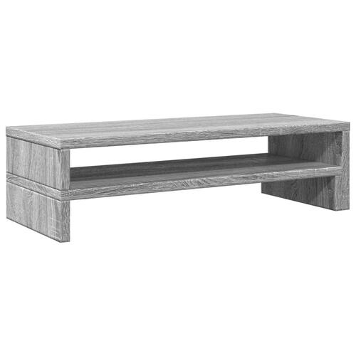 Skærmstander 54x22x15 cm konstrueret træ grå sonoma-eg