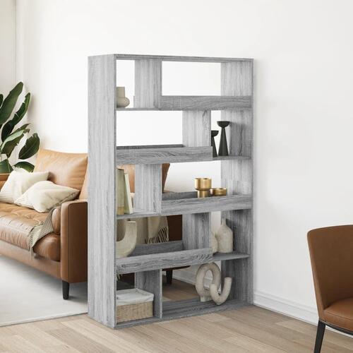 Bogreol 100x33x156,5 cm konstrueret træ grå sonoma-eg