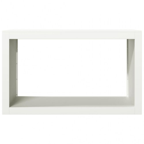 Brændestativ i stål - 100 × 40 × 60 cm, hvid
