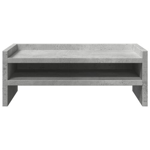 Skærmstander 42x24x16 cm konstrueret træ betongrå