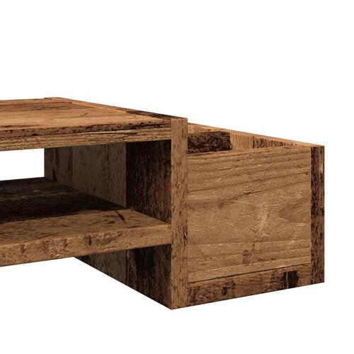 Skærmholder med opbevaring 100x27x15 cm konstrueret træ