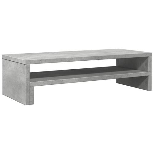 Skærmholder 54x22x15 cm konstrueret træ betongrå