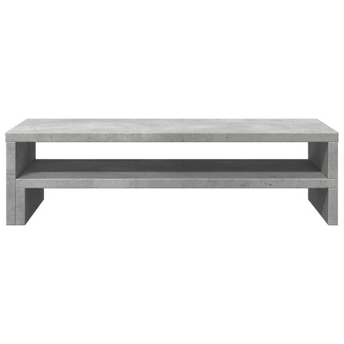 Skærmholder 54x22x15 cm konstrueret træ betongrå