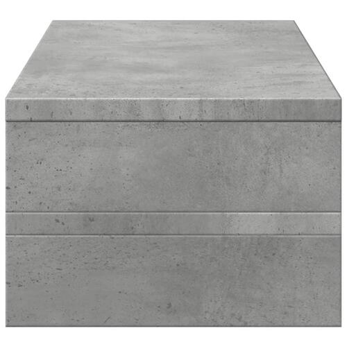 Skærmholder 54x22x15 cm konstrueret træ betongrå