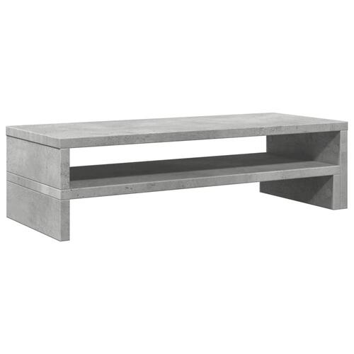 Skærmholder 54x22x15 cm konstrueret træ betongrå