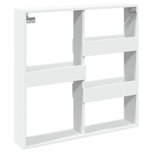 Vægskab 80x15x80 cm konstrueret træ hvid