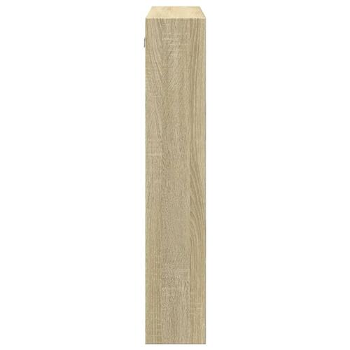 Vægskab 80x15x80 cm konstrueret træ sonoma-eg