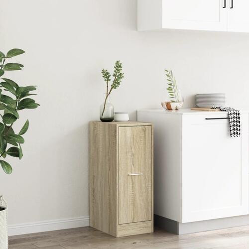 Udtræksskab 30x41x77,5 cm konstrueret træ sonoma-eg
