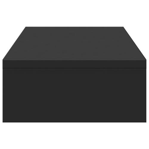 Skærmholder 60x24x10,5 cm justerbar konstrueret træ sort