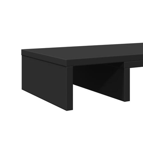 Skærmholder 60x24x10,5 cm justerbar konstrueret træ sort