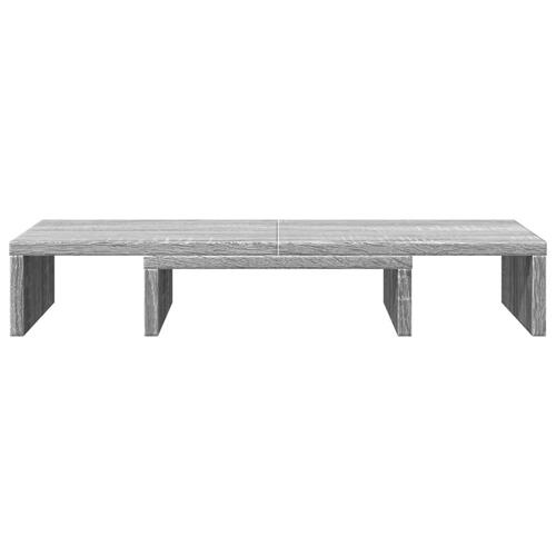 Skærmholder 60x24x10,5 cm konstrueret træ grå sonoma-eg