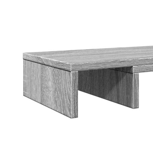 Skærmholder 60x24x10,5 cm konstrueret træ grå sonoma-eg