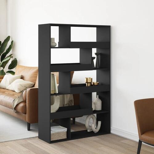 Bogreol 100x33x156,5 cm konstrueret træ sort