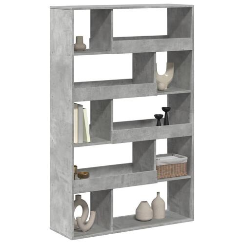 Bogreol 100x33x156,5 cm konstrueret træ betongrå