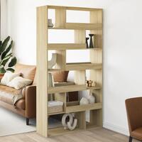 Rumdeler 100x33x187,5 cm konstrueret træ sonoma-eg