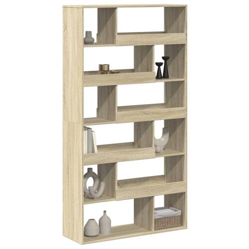 Rumdeler 100x33x187,5 cm konstrueret træ sonoma-eg
