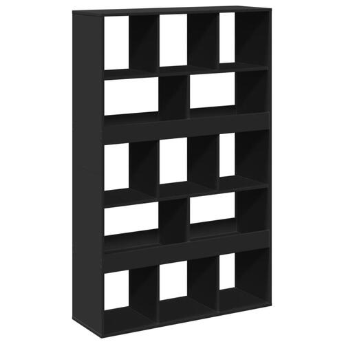 Rumdeler 100x33x156,5 cm konstrueret træ sort