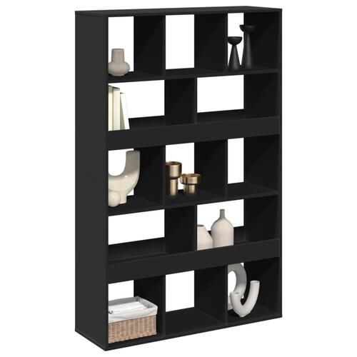 Rumdeler 100x33x156,5 cm konstrueret træ sort