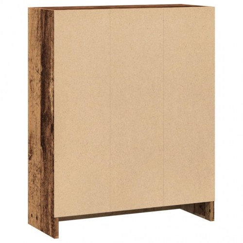 Bogreol 60×24×76 cm i konstrueret træ - antikt træ